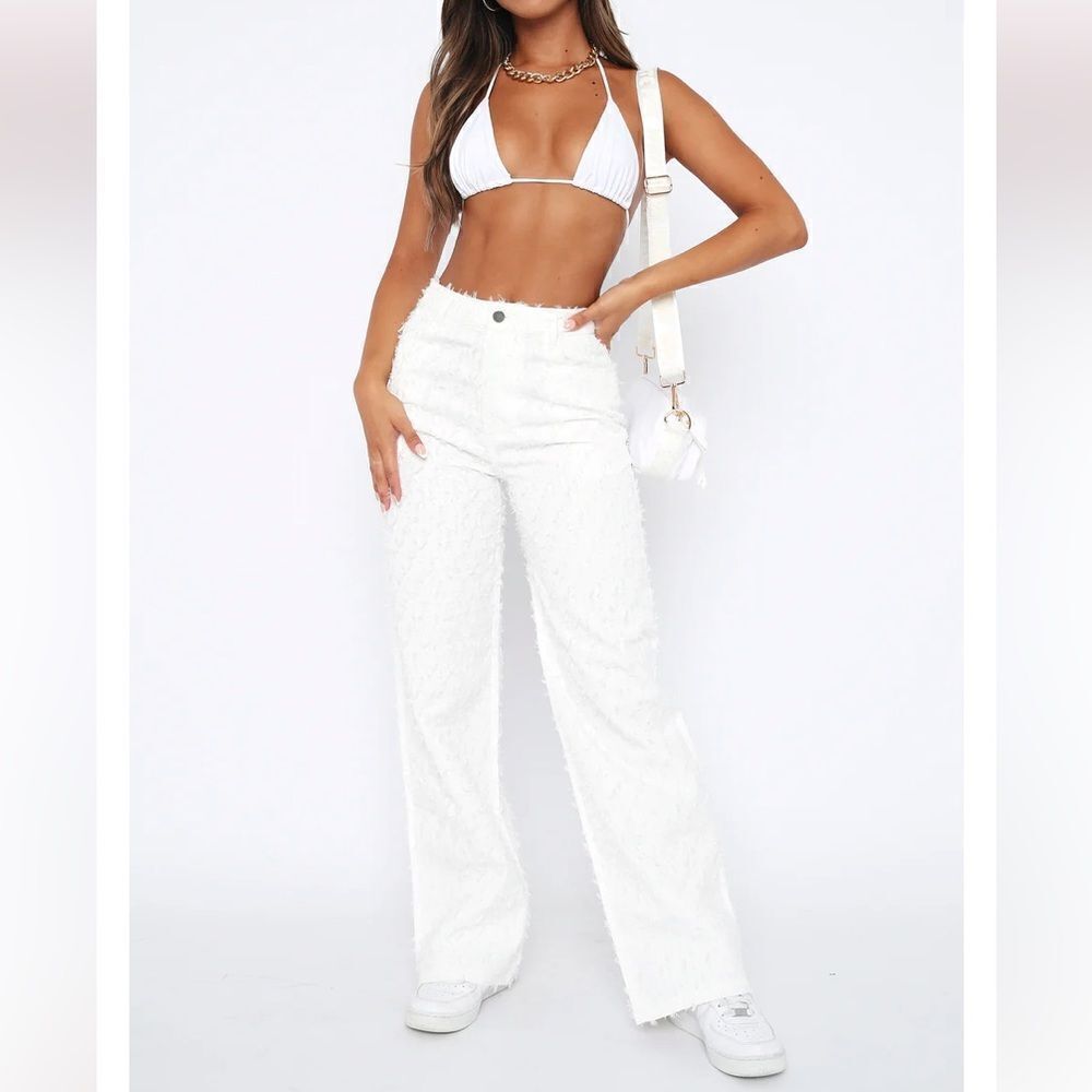 Watch Me Work Pants White